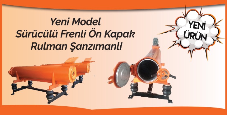 Sürücülü Frenli Ön Kapak Rulman Şanzımanlı Halı Sıkma Makinası